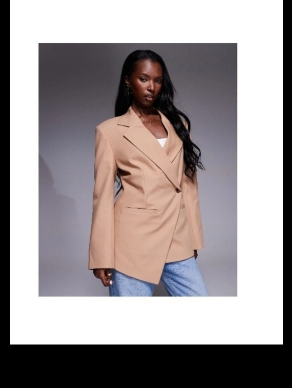 ASOS DESIGN tailored waist blazer